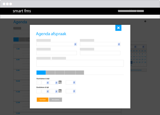 Online software voor het registreren van clientinformatie in het clientdossier